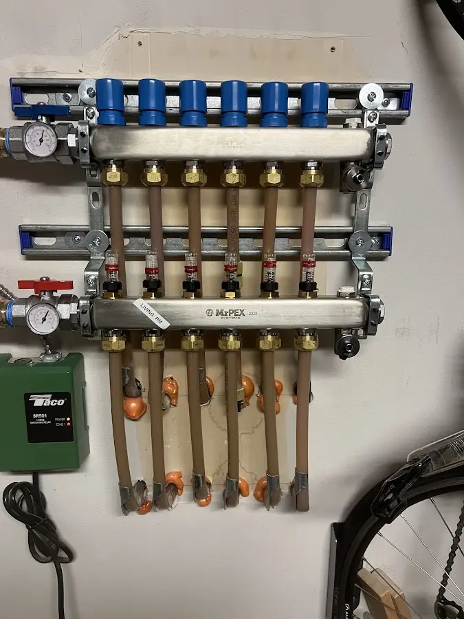 Plumber performing Gas Leak Detection at a residential property in Rye